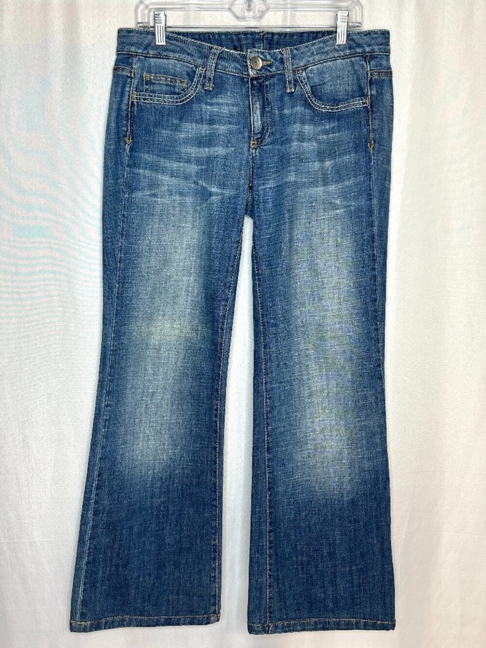 United Colors of Benetton Bootcut Jeans‎ Low Rise, Size 31 Y2K Hippy Western